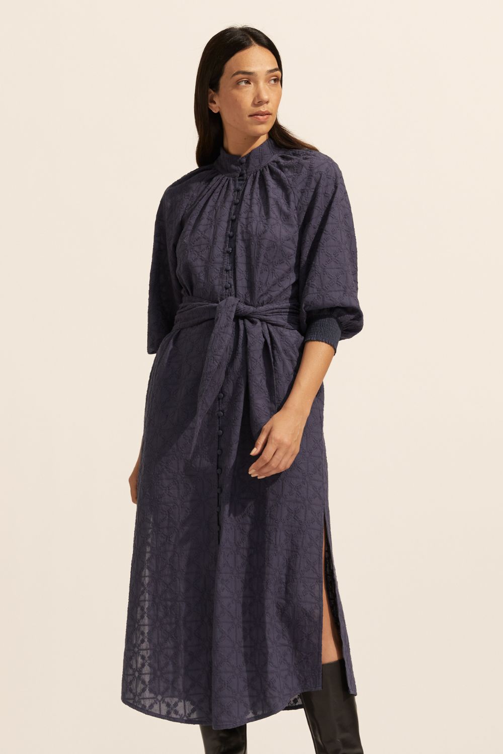 halcyon dress - indigo