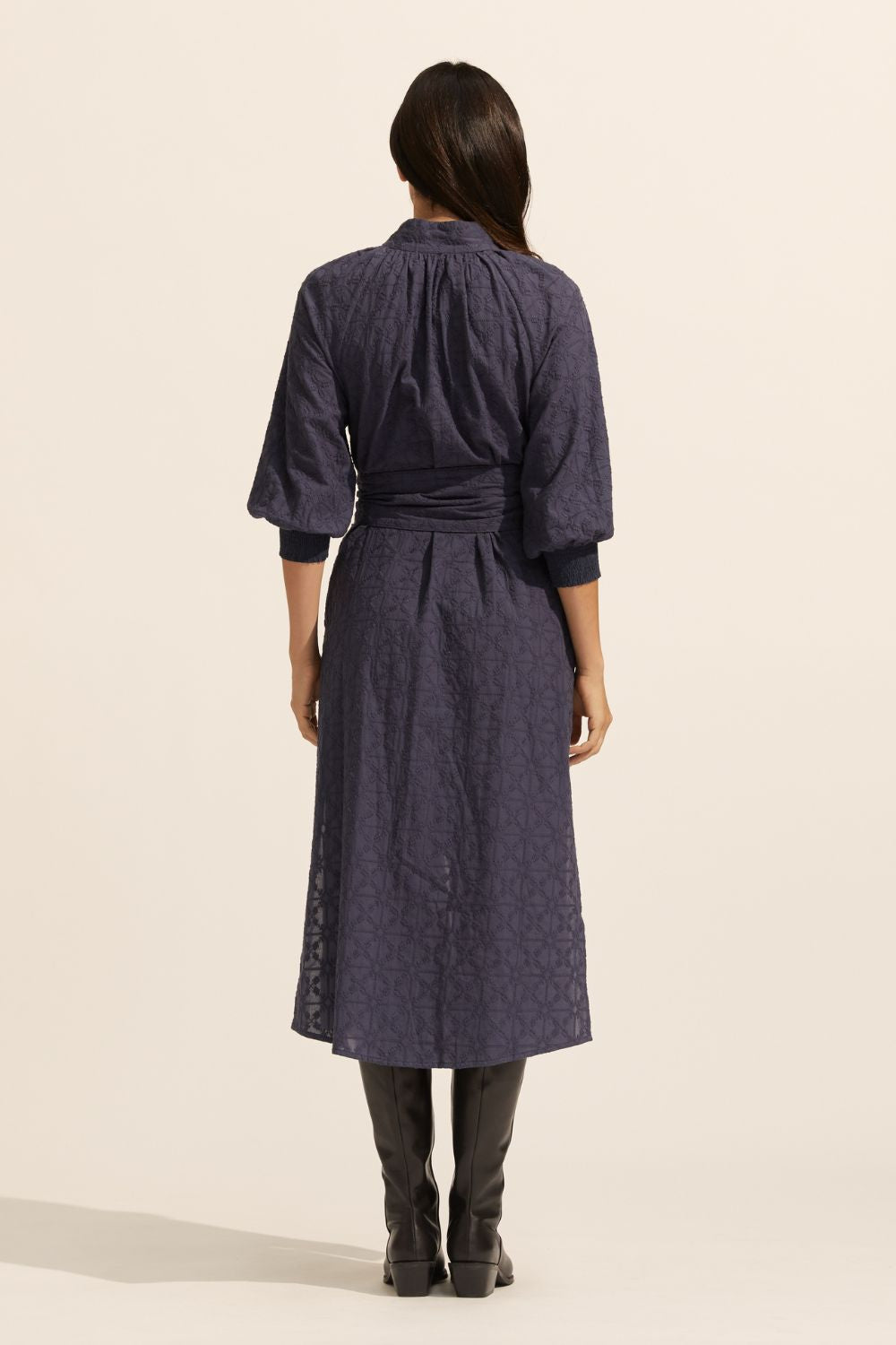 halcyon dress - indigo