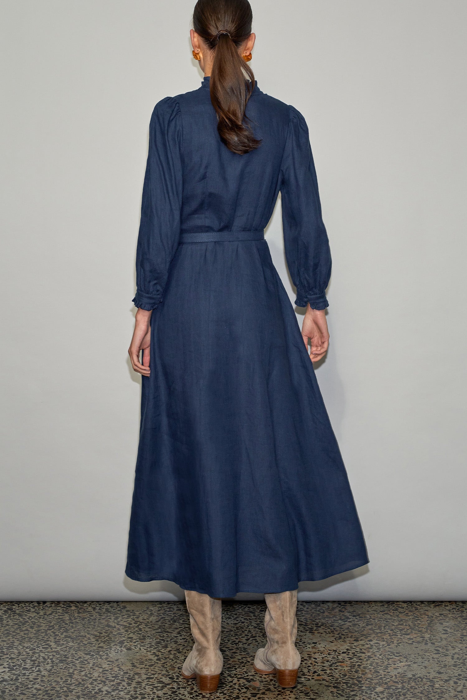 halo dress - navy|  zoe kratzmann| considered design
