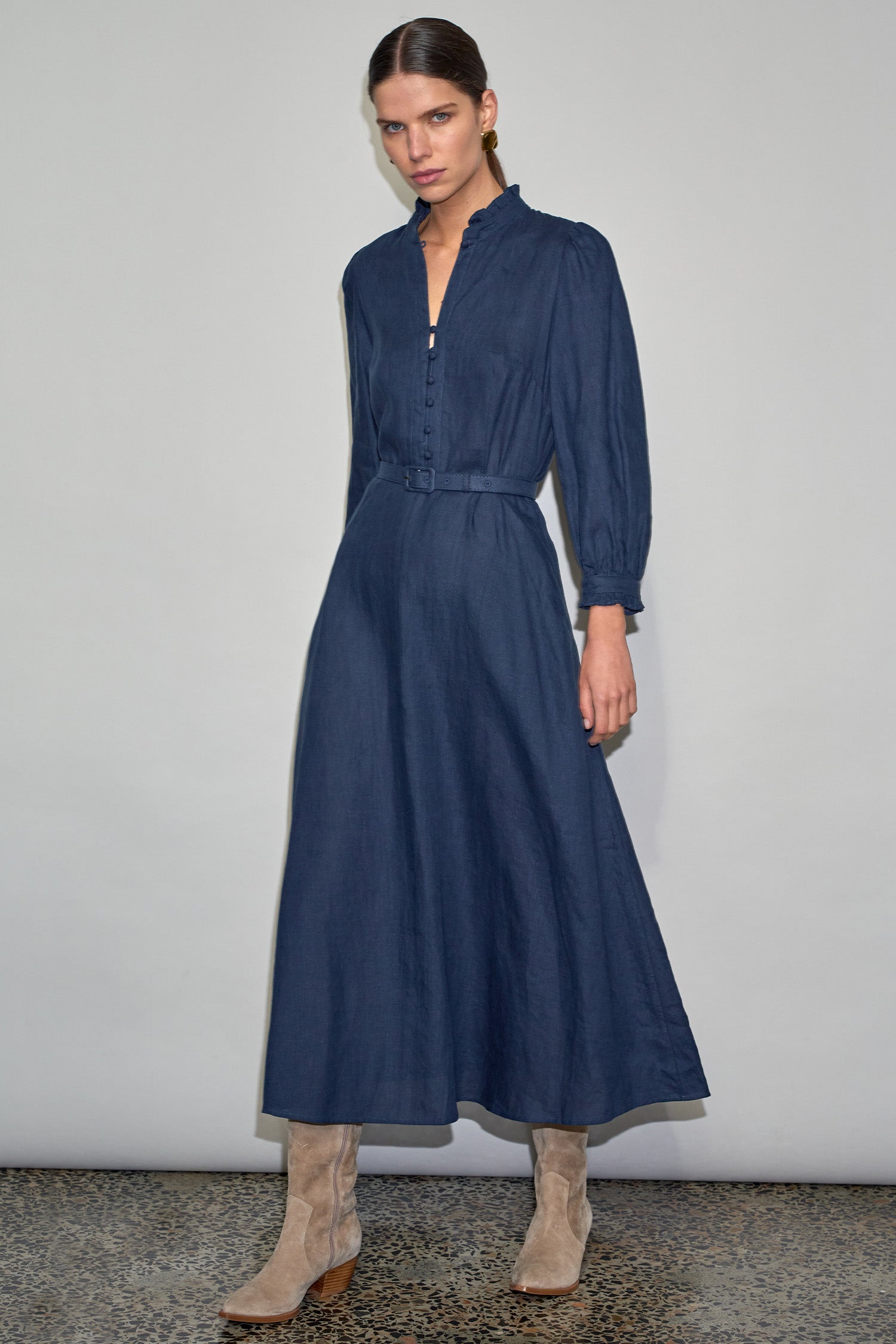 halo dress - navy|  zoe kratzmann| considered design