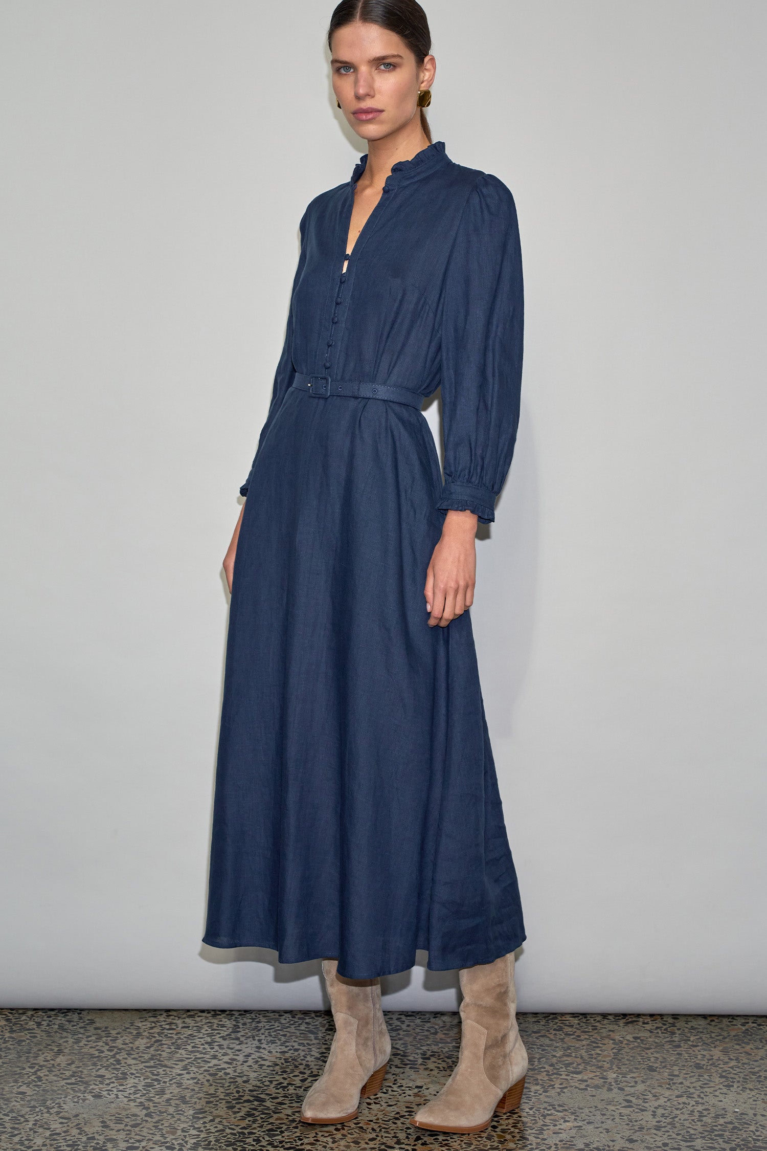 halo dress - navy|  zoe kratzmann| considered design