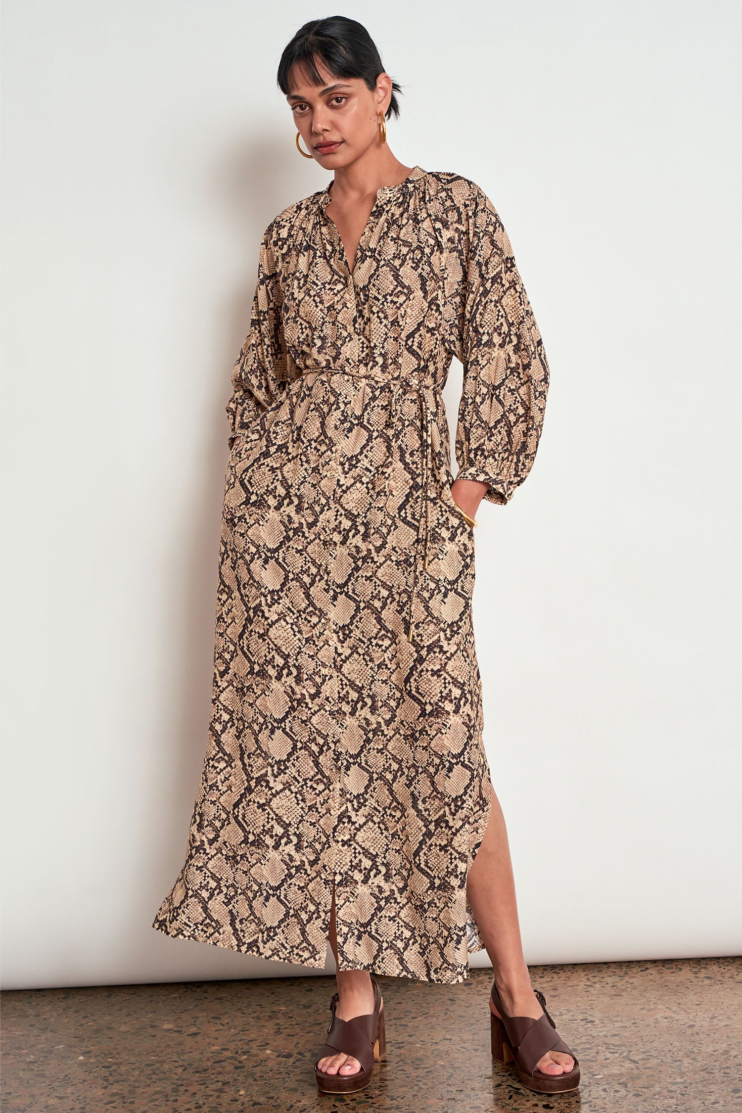 haven maxi dress - serpent