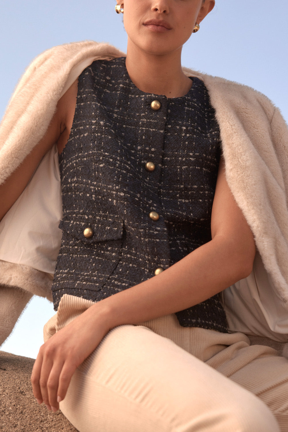 hush vest - midnight check