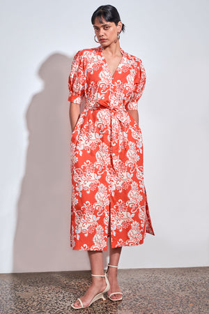 impart dress - tangerine field|  zoe kratzmann| considered design