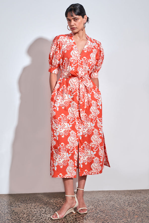 impart dress - tangerine field|  zoe kratzmann| considered design