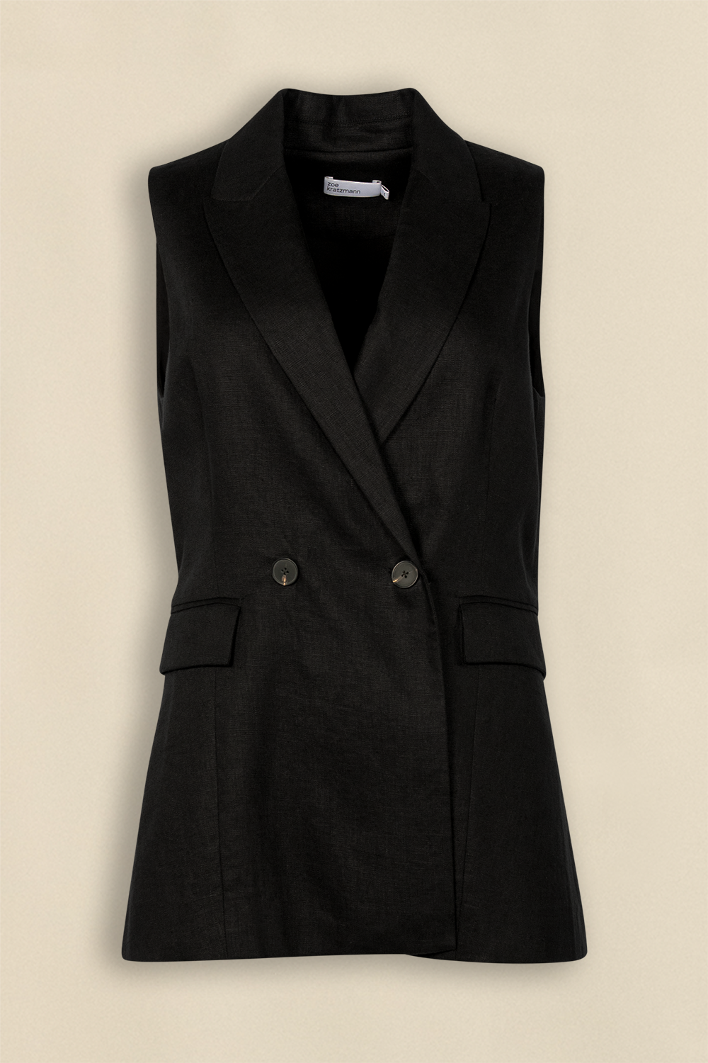 inception vest - black|  zoe kratzmann| considered design