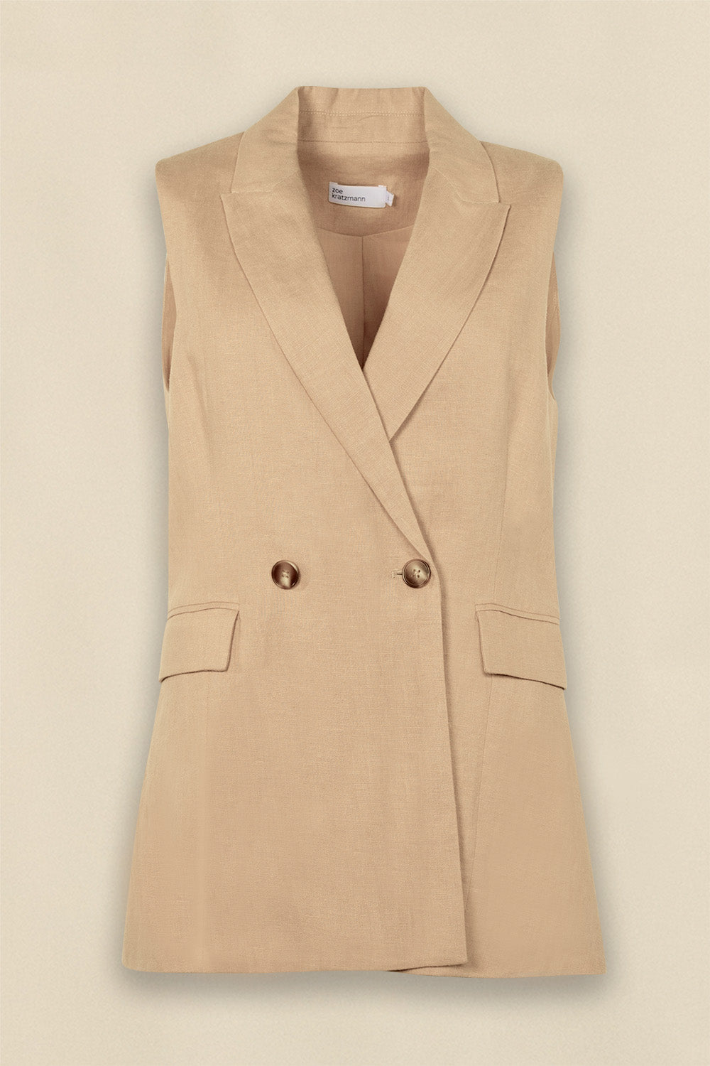 inception vest - stone|  zoe kratzmann| considered design