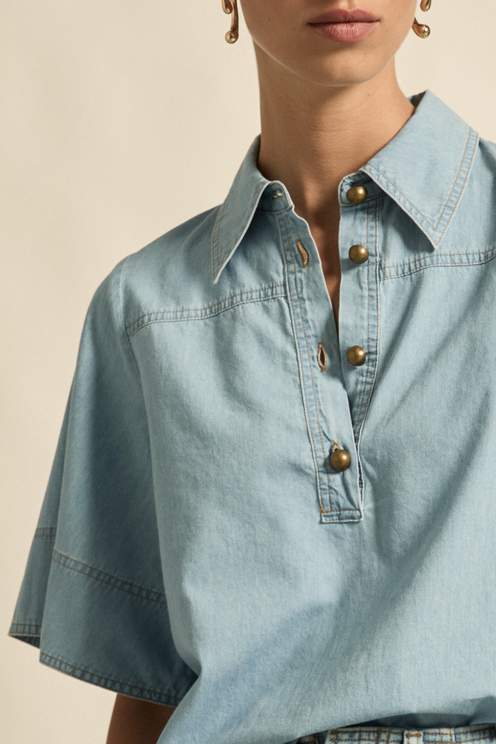 insinuate top - light chambray|  zoe kratzmann| considered design