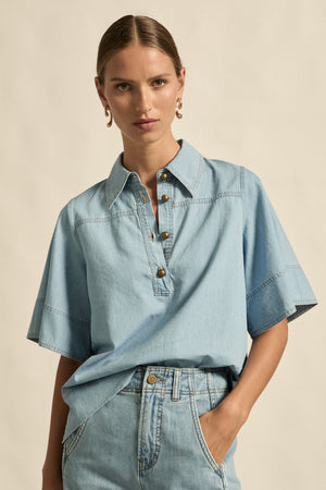 insinuate top - light chambray|  zoe kratzmann| considered design