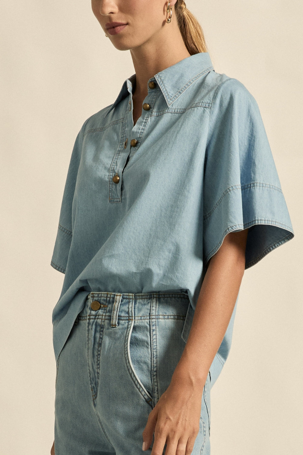 insinuate top - light chambray|  zoe kratzmann| considered design