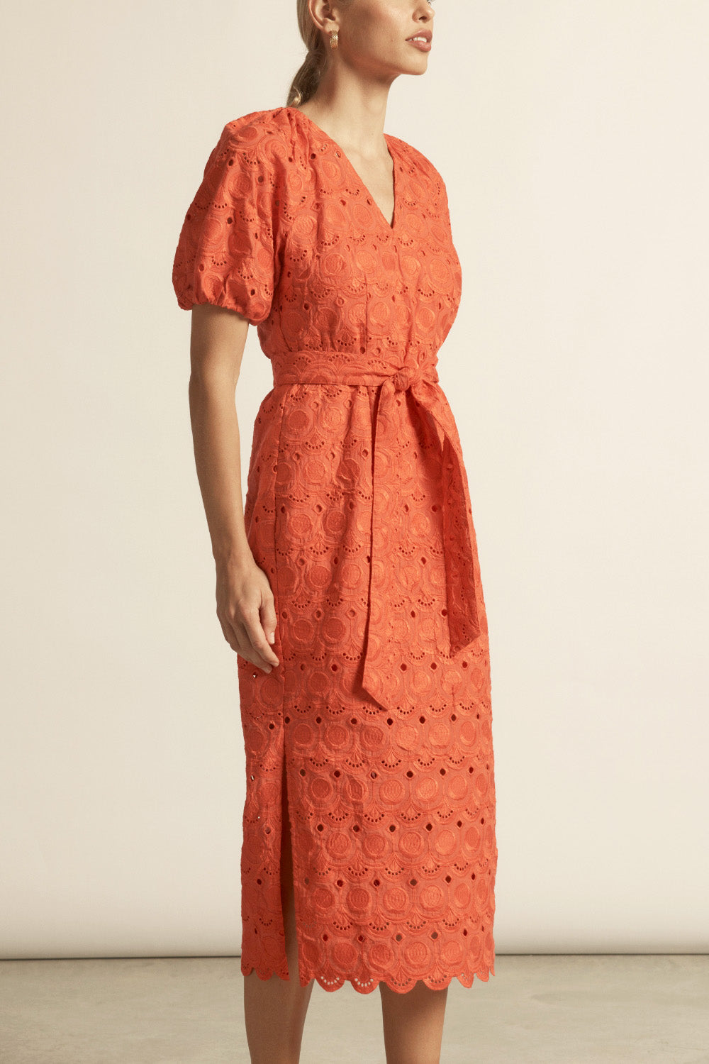 islet midi dress - persimmon|  zoe kratzmann| considered design