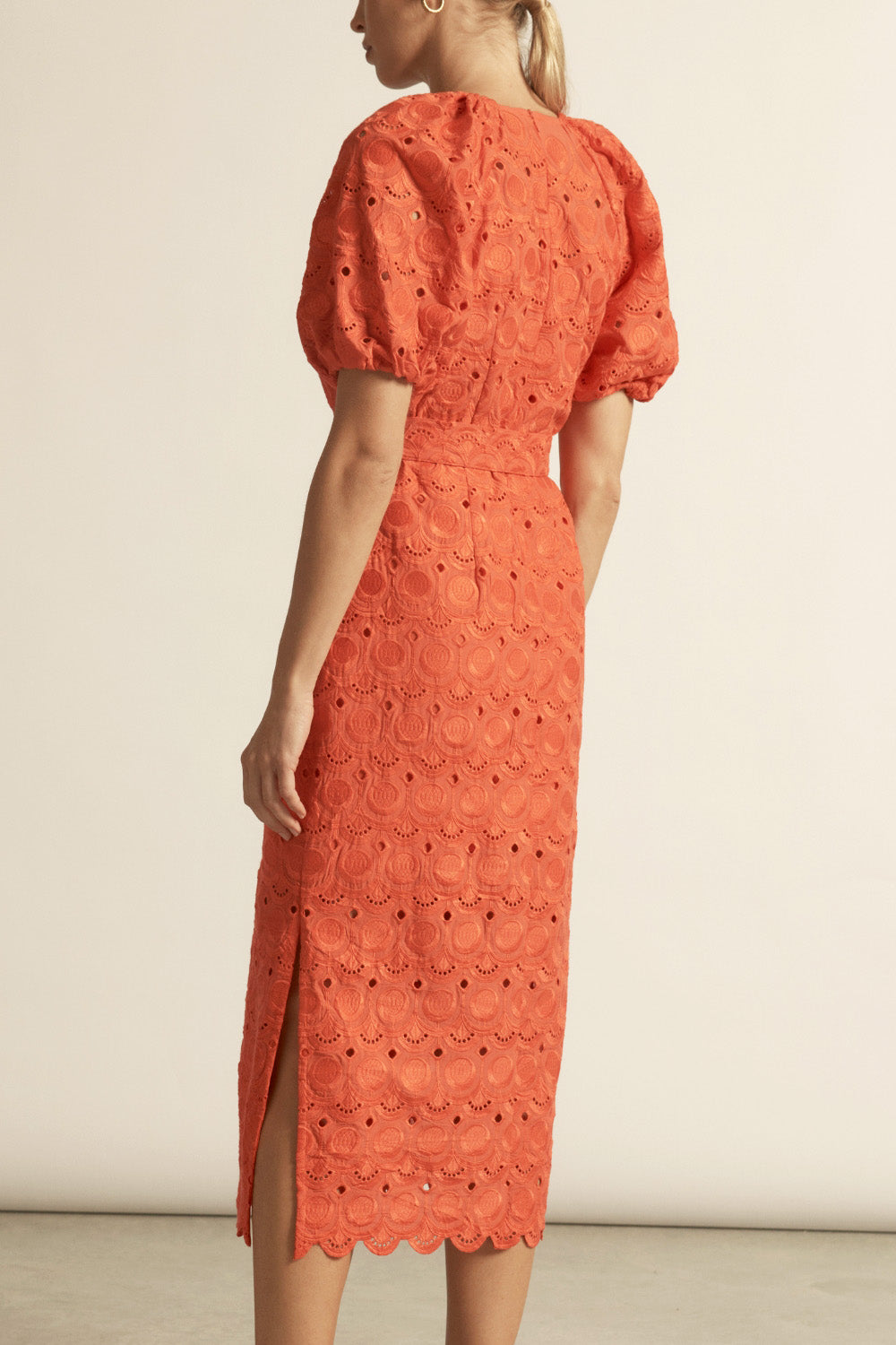 islet midi dress - persimmon|  zoe kratzmann| considered design