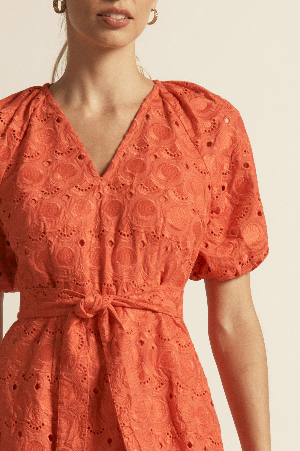 islet midi dress - persimmon|  zoe kratzmann| considered design