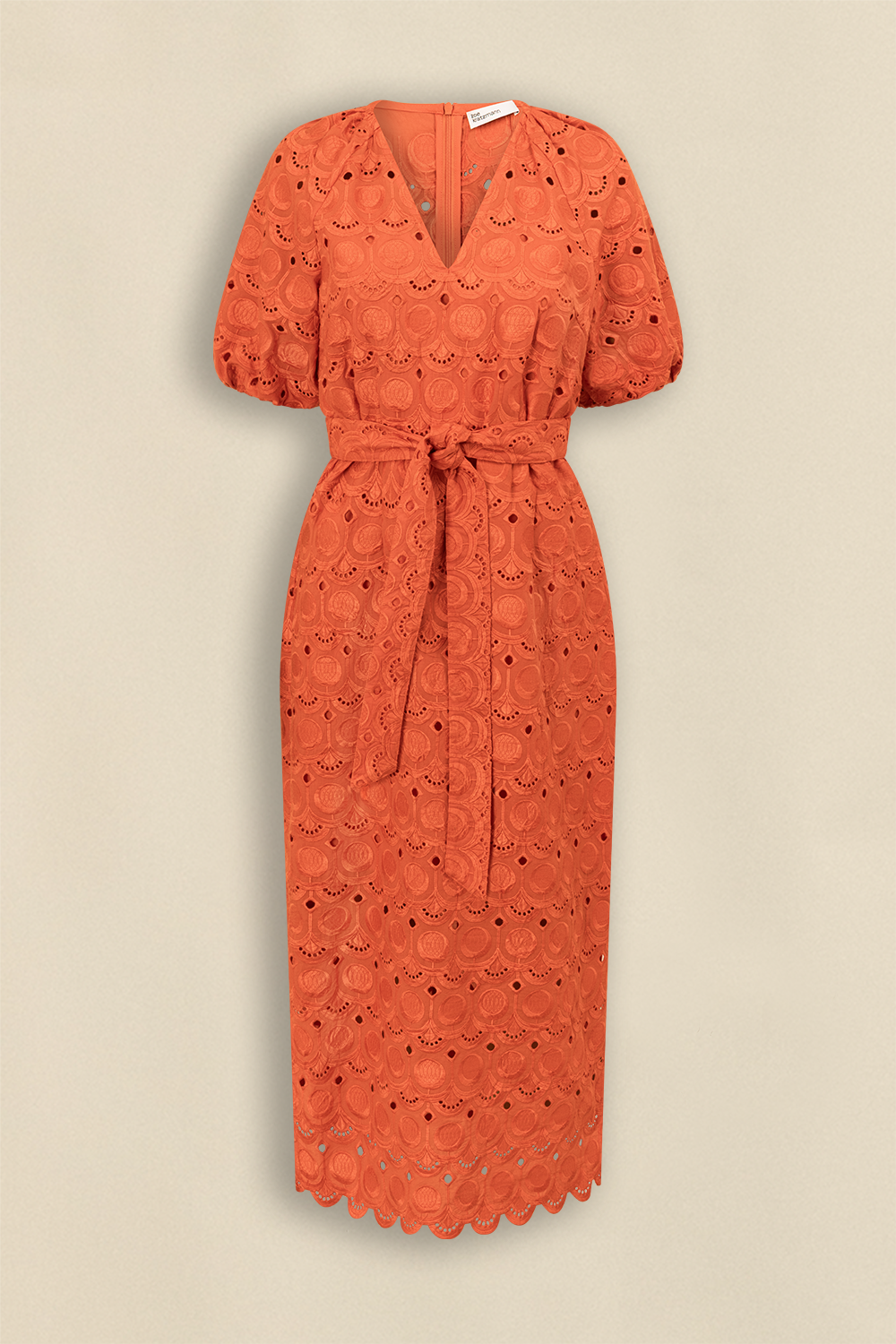 islet midi dress - persimmon|  zoe kratzmann| considered design