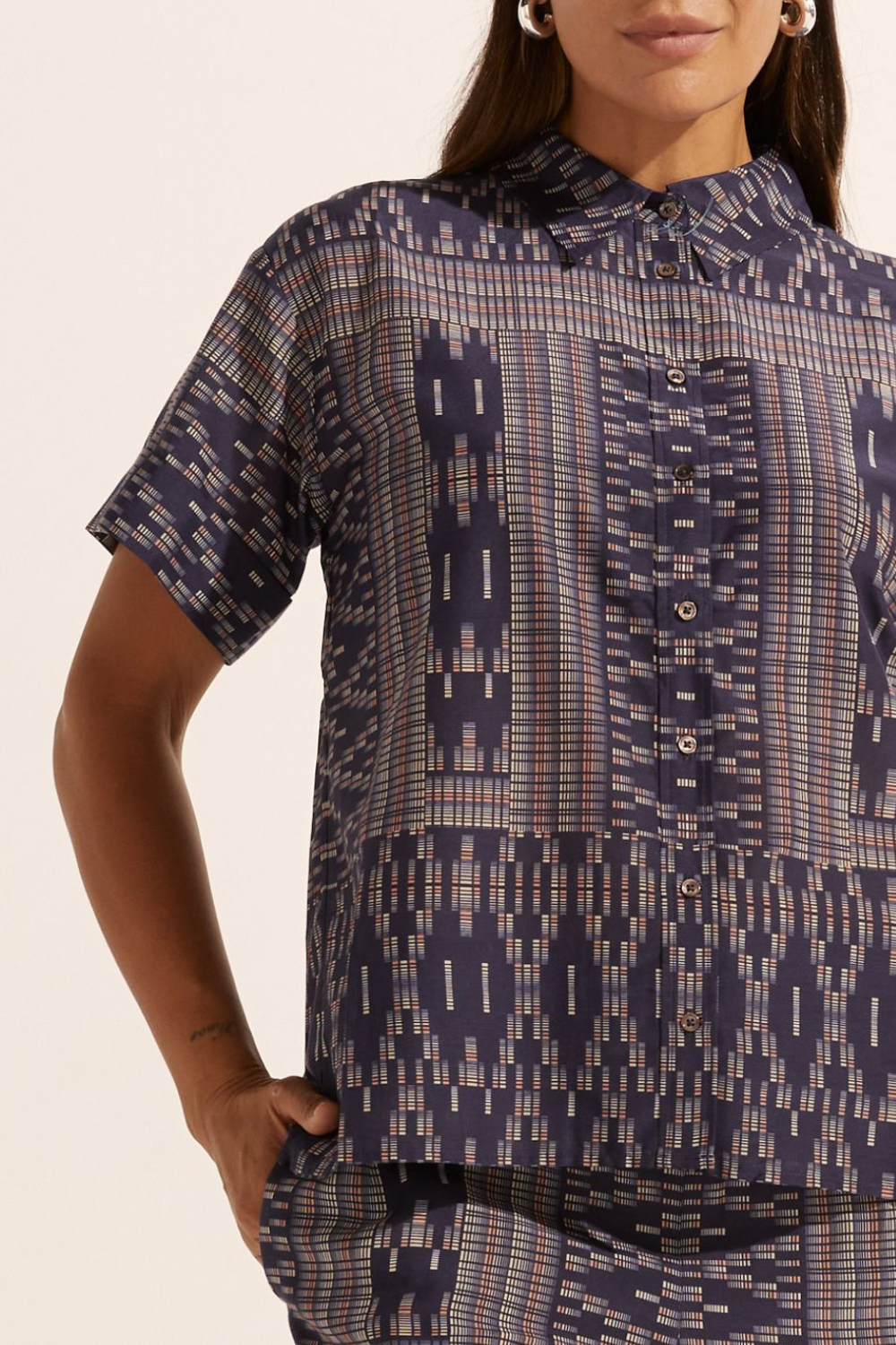 jaunt top - midnight aztec