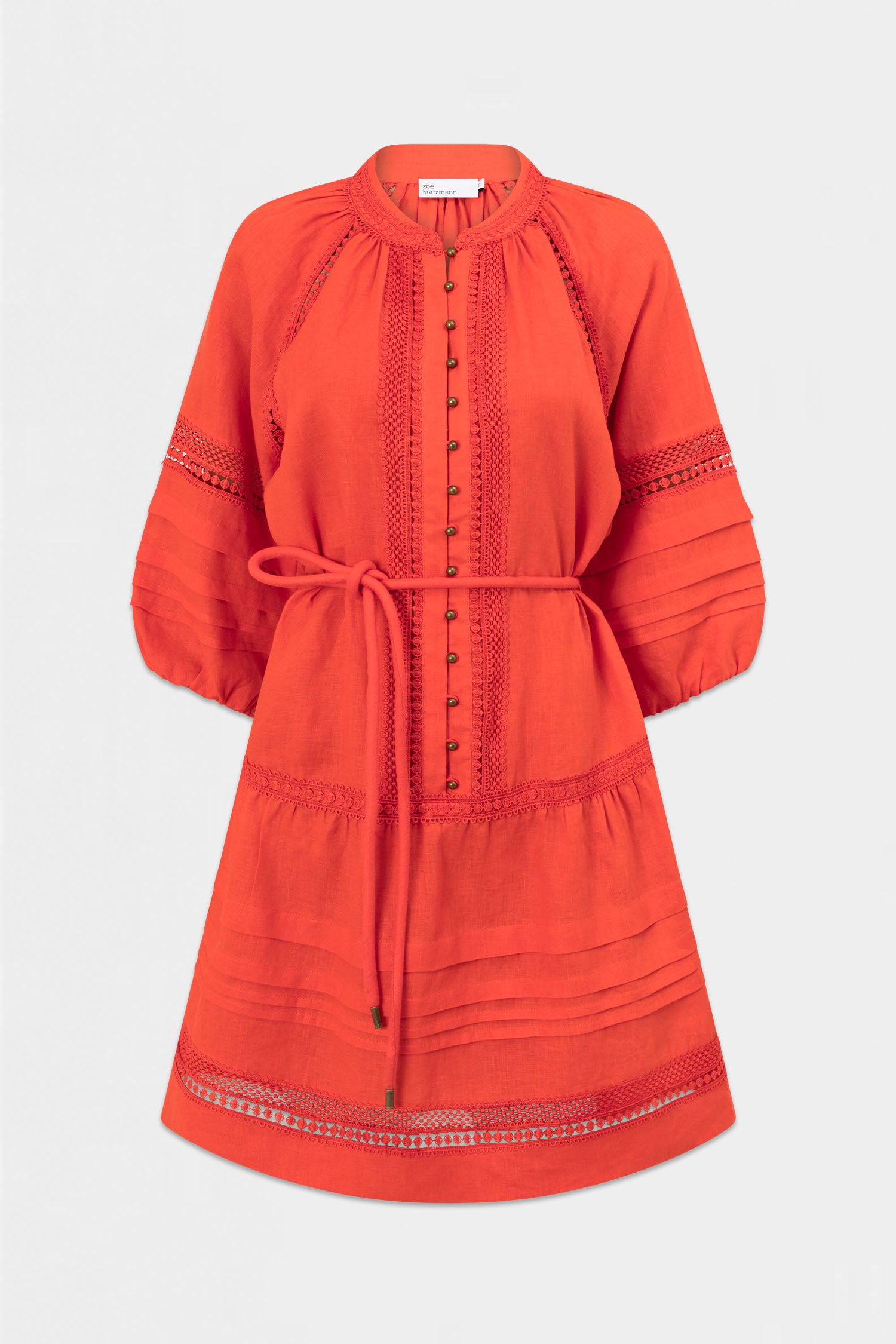 jostle dress - papaya|  zoe kratzmann| considered design