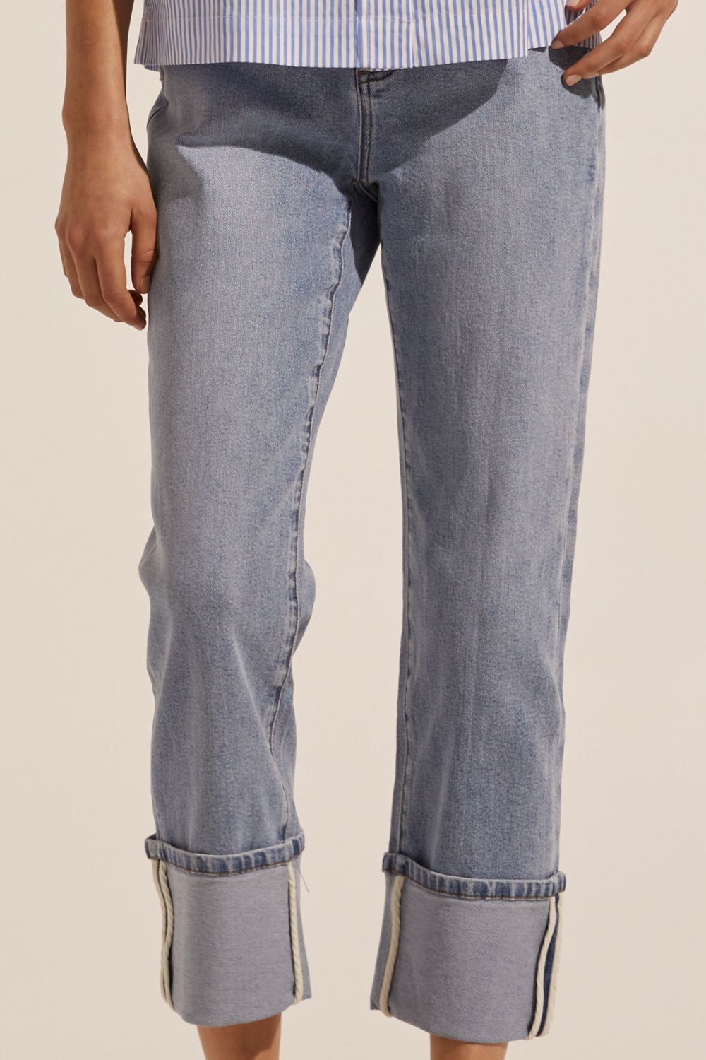 journey jean - washed denim