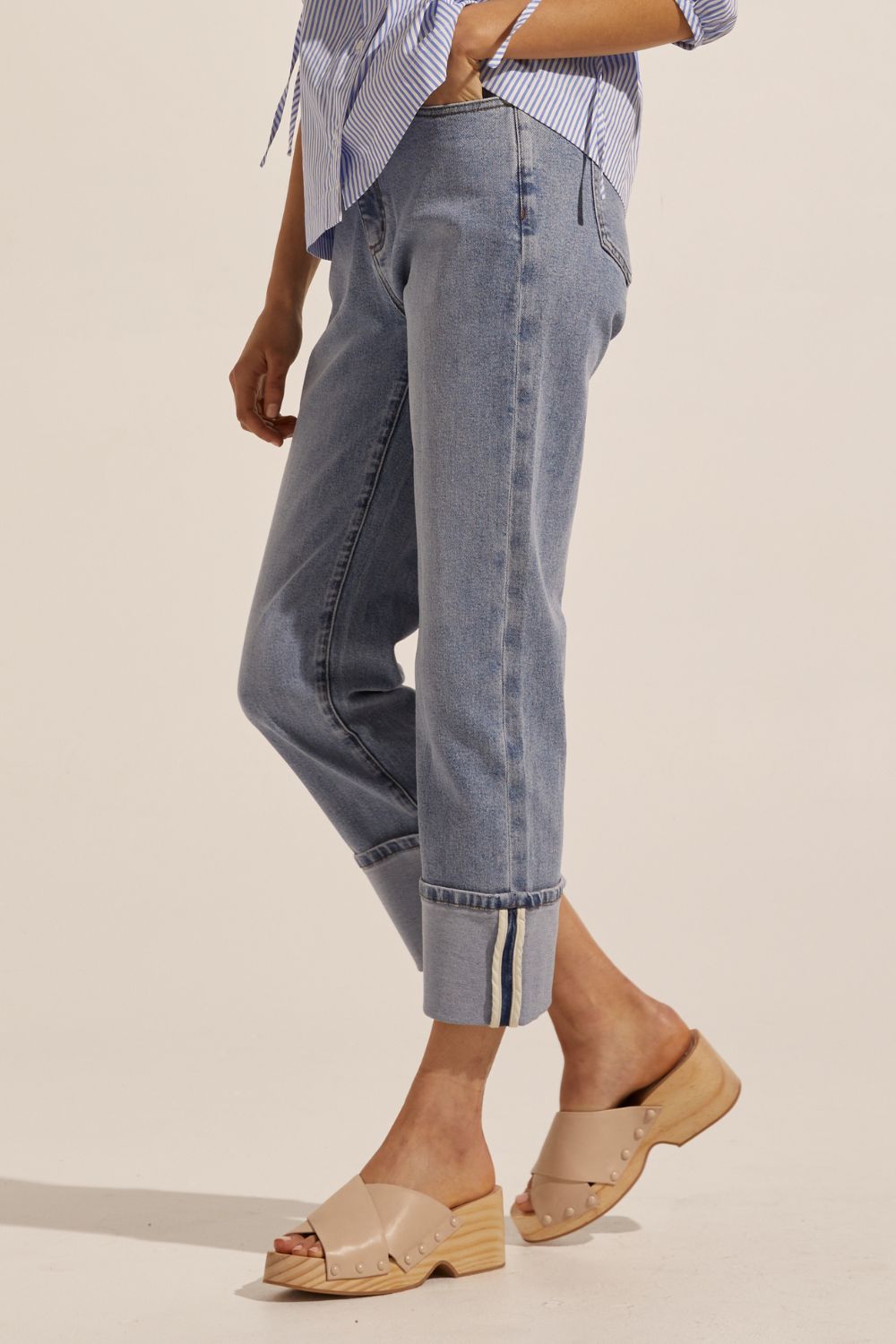 journey jean - washed denim