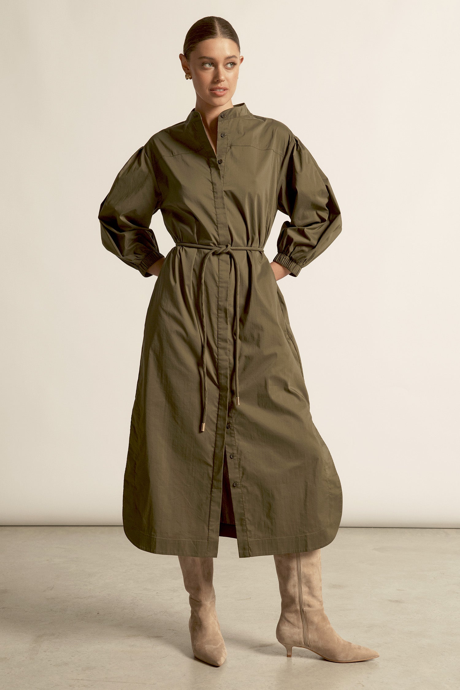 Jubilant dress - olive|  zoe kratzmann| considered design