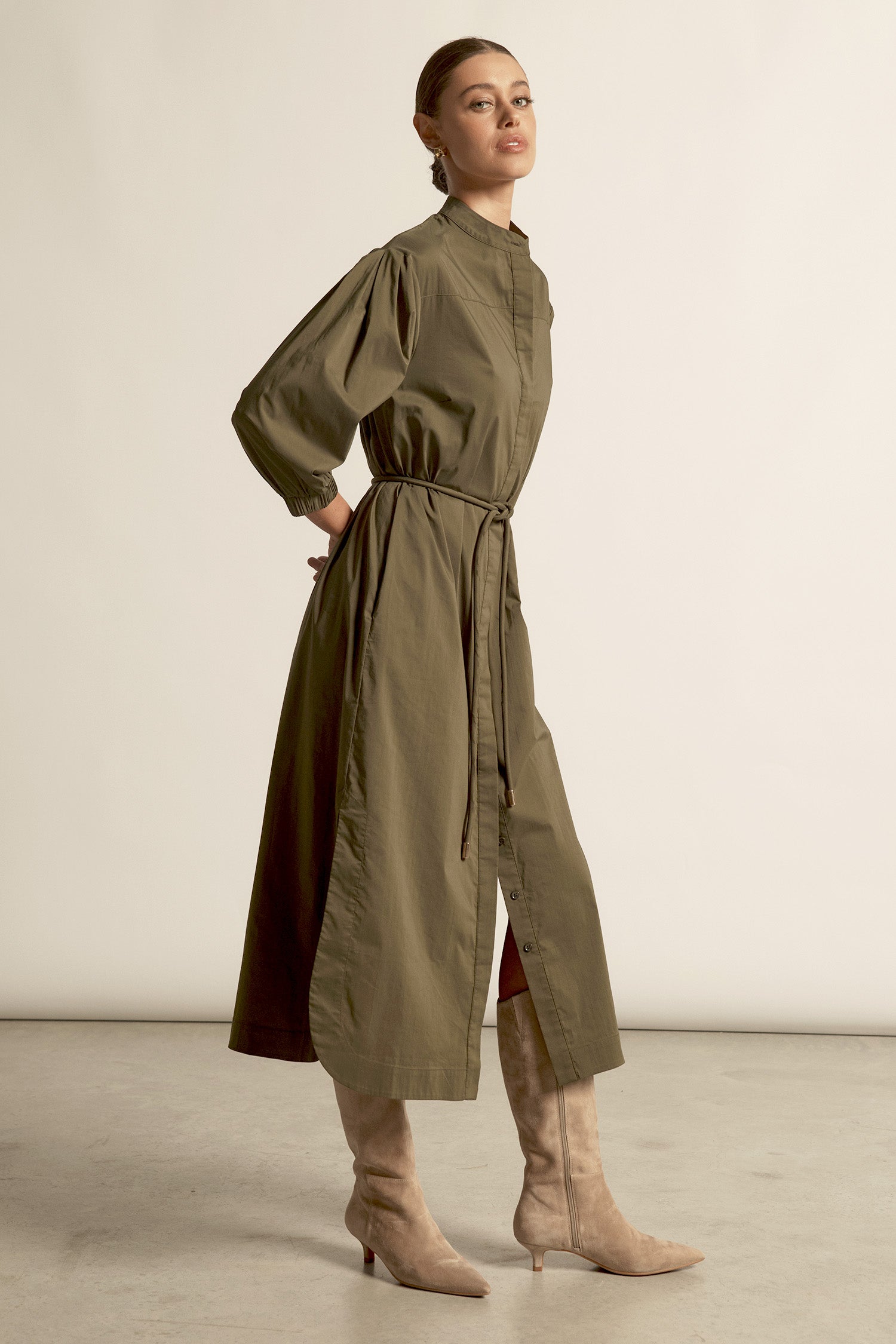Jubilant dress - olive|  zoe kratzmann| considered design