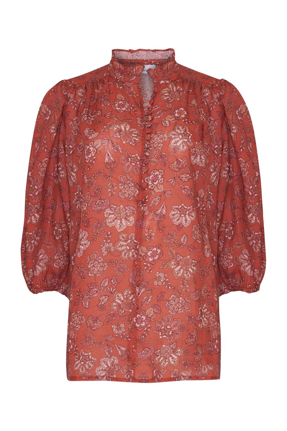 lilt top - rust paisley