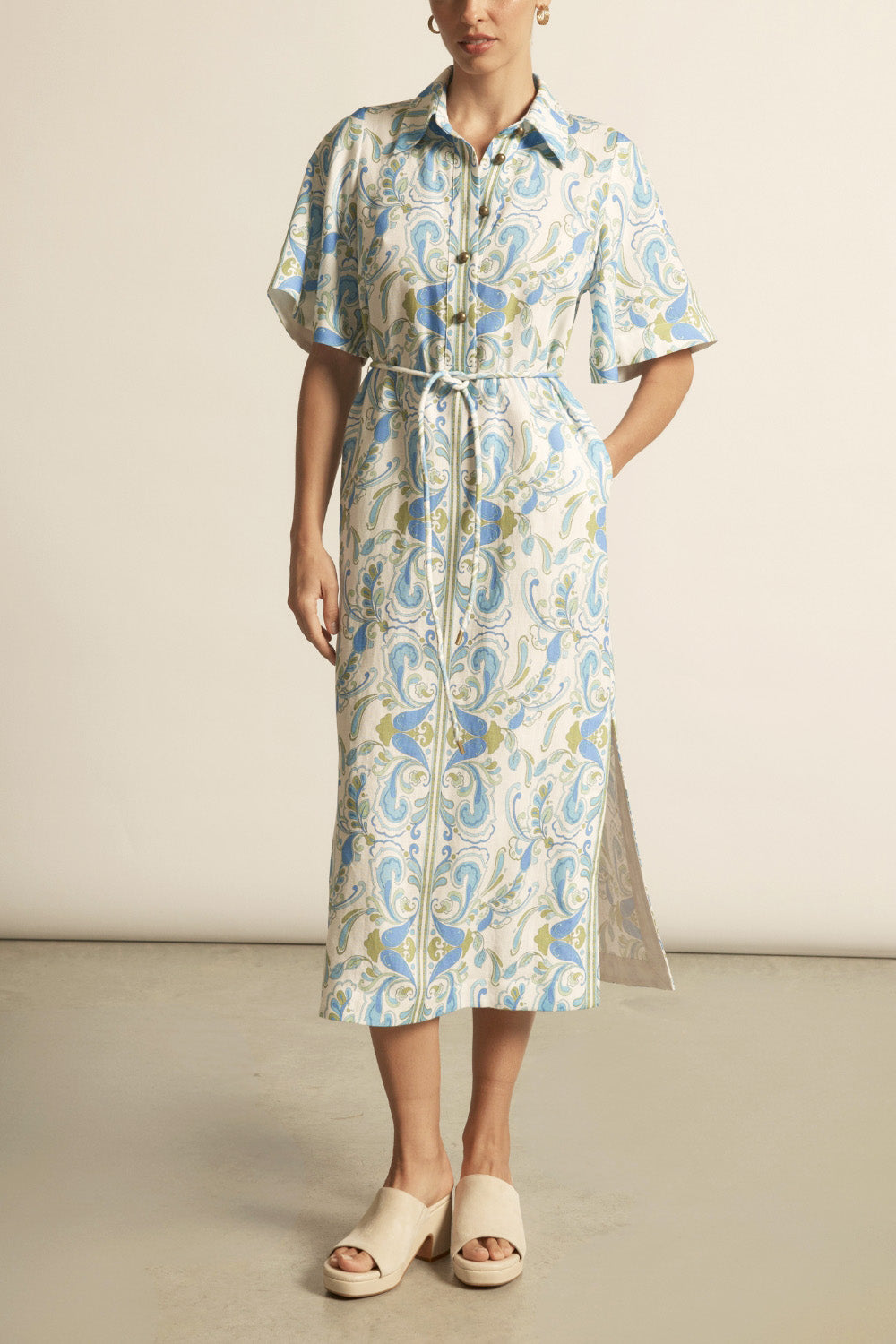 Lucent Tunic Dress - aqua mirage|  zoe kratzmann| considered design