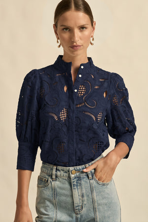 mantra top  - navy|  zoe kratzmann| considered design