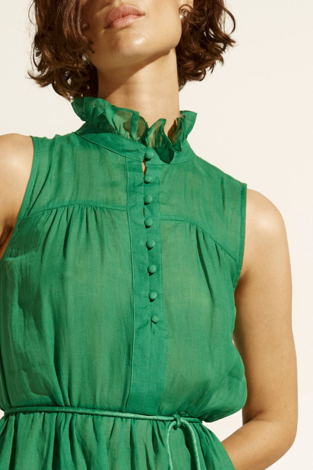 marquee dress - palm green