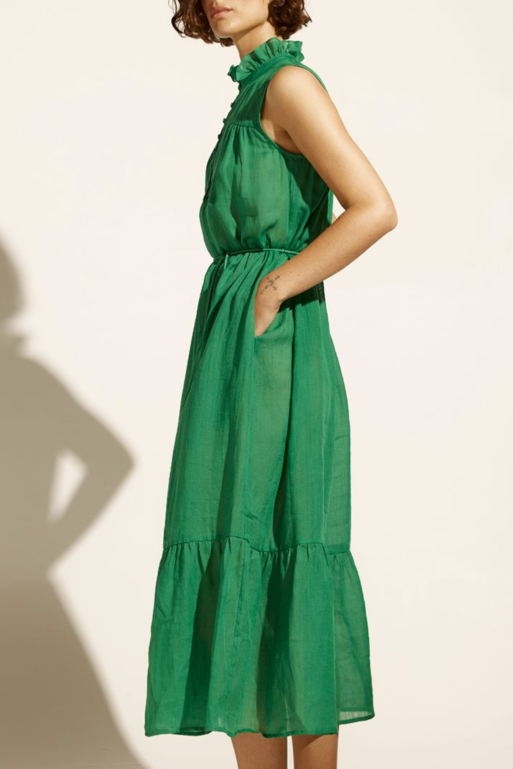 marquee dress - palm green