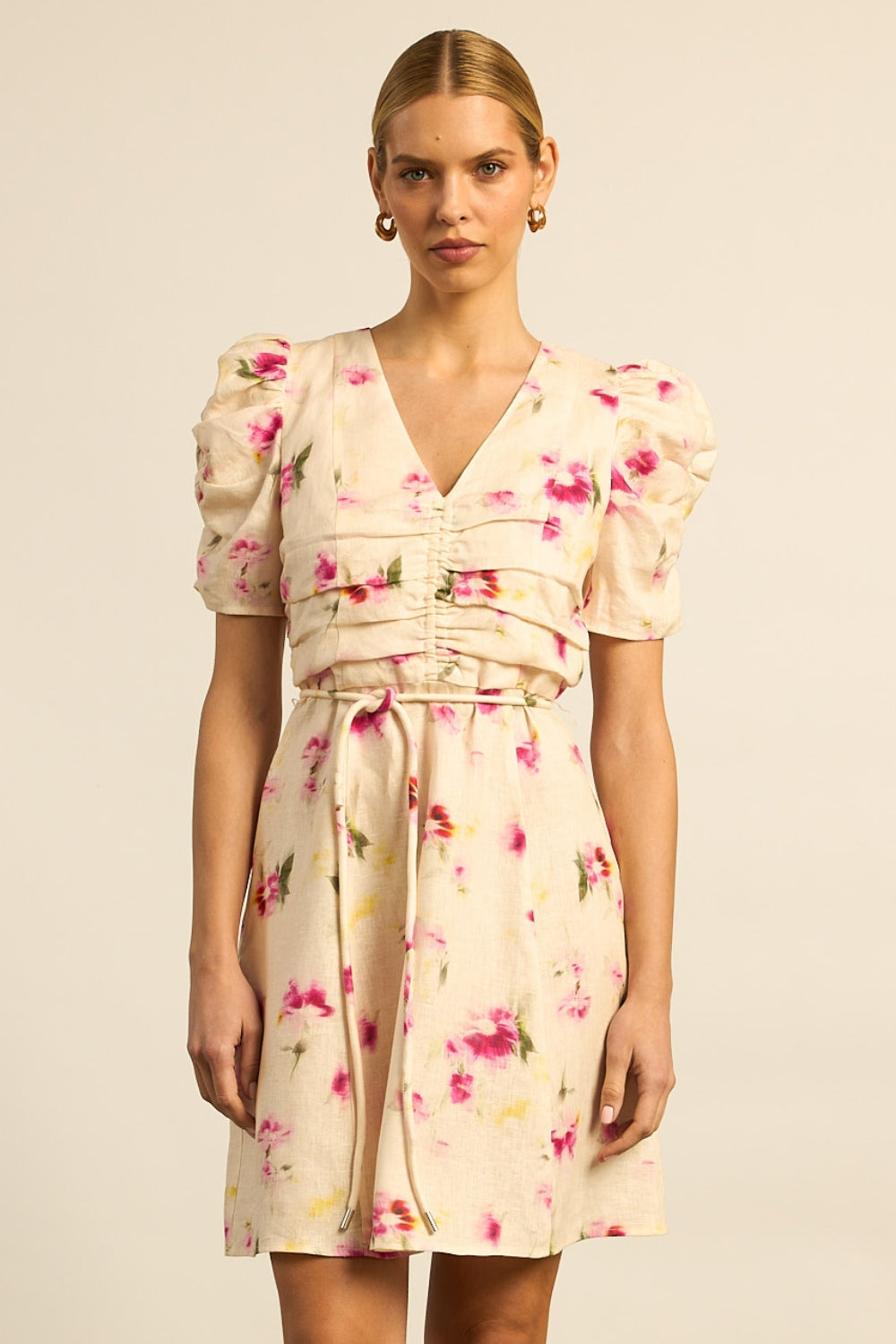 mirage dress - watercolour bloom|  zoe kratzmann| considered design