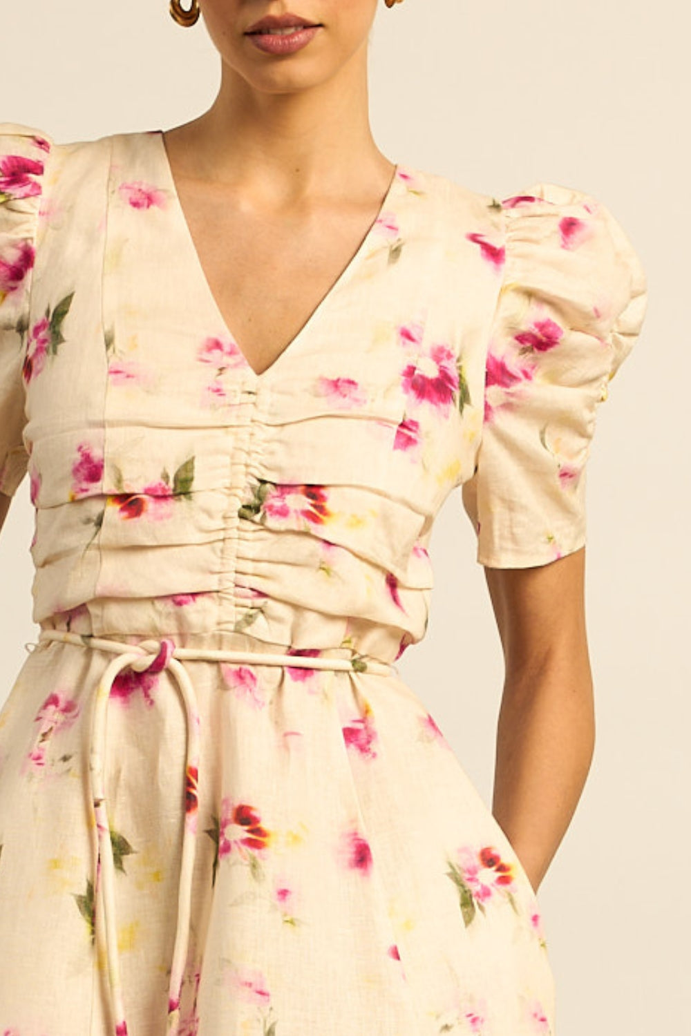 mirage dress - watercolour bloom|  zoe kratzmann| considered design