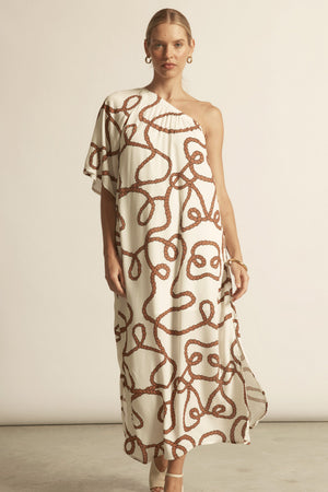 Muse One Shoulder Dress - mariner|  zoe kratzmann| considered design