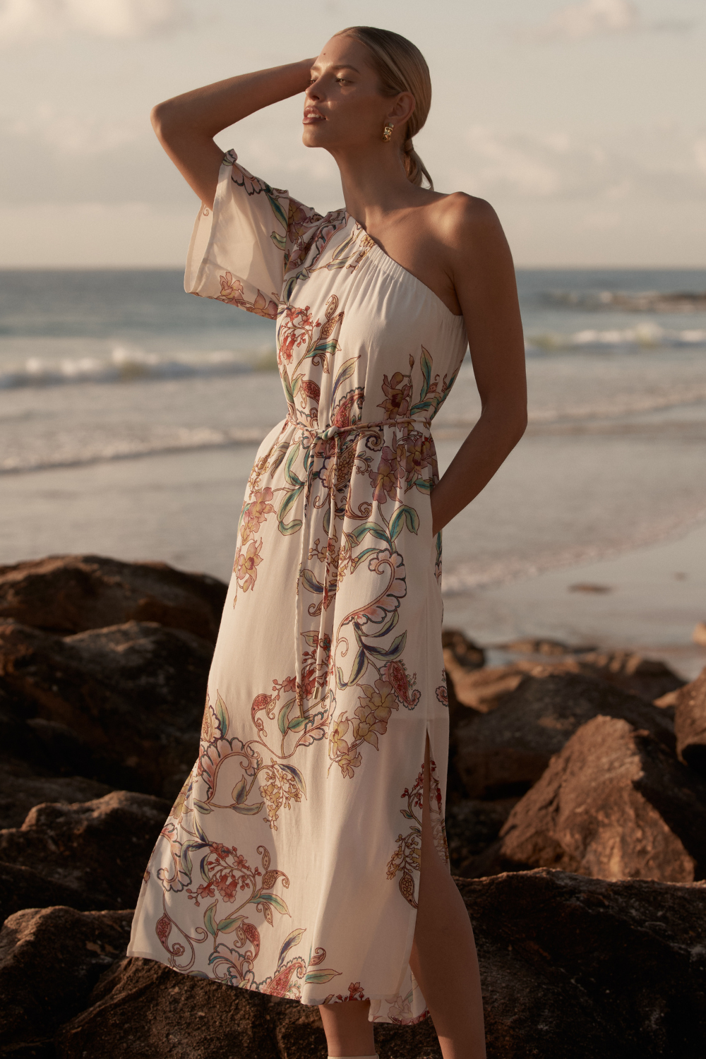 Muse One Shoulder Dress - Verona Paisley|  zoe kratzmann| considered design