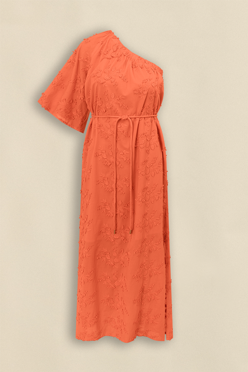 Muse One-Shoulder Dress - persimmon|  zoe kratzmann| considered design