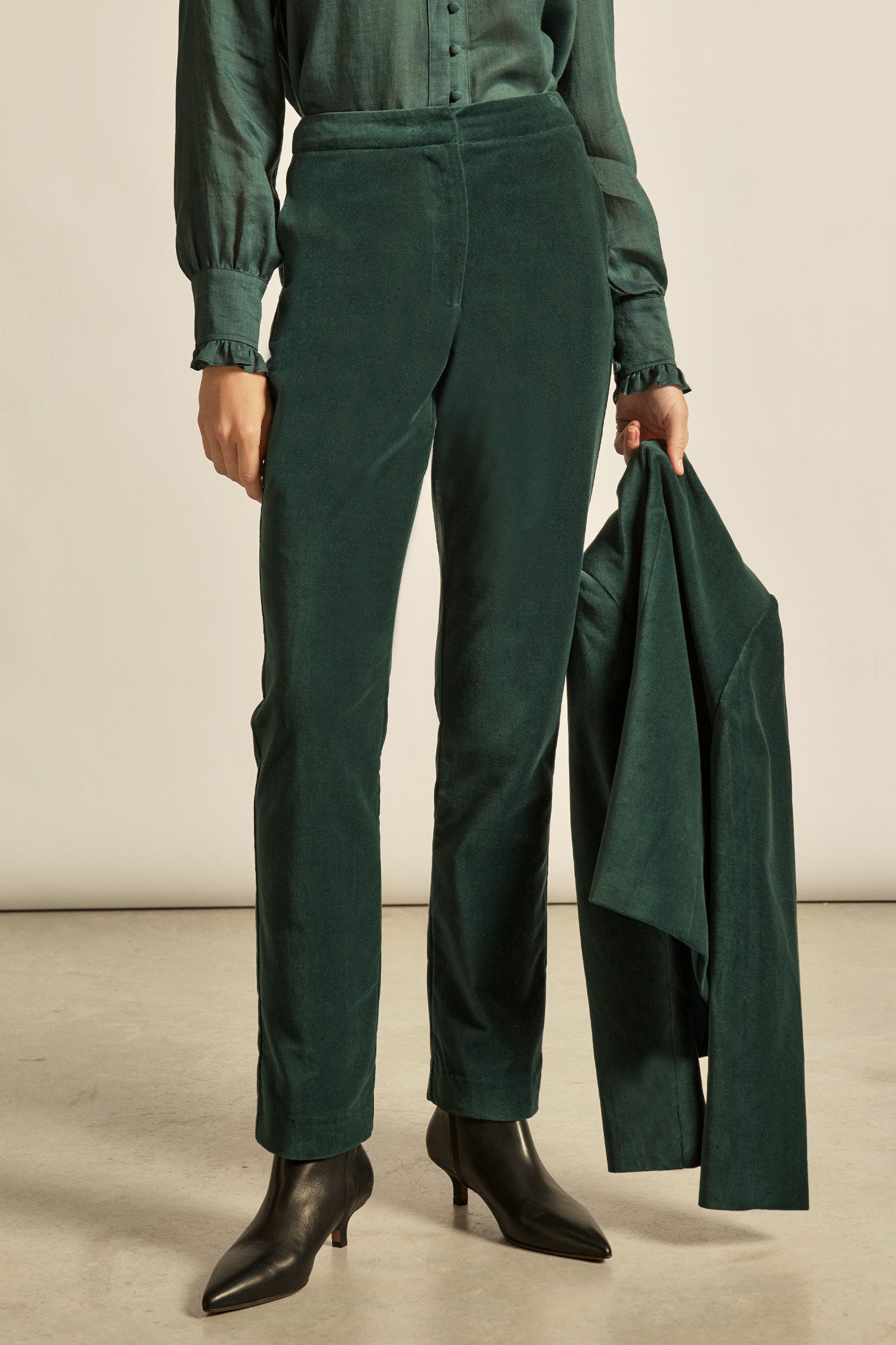 noble pant - emerald|  zoe kratzmann| considered design
