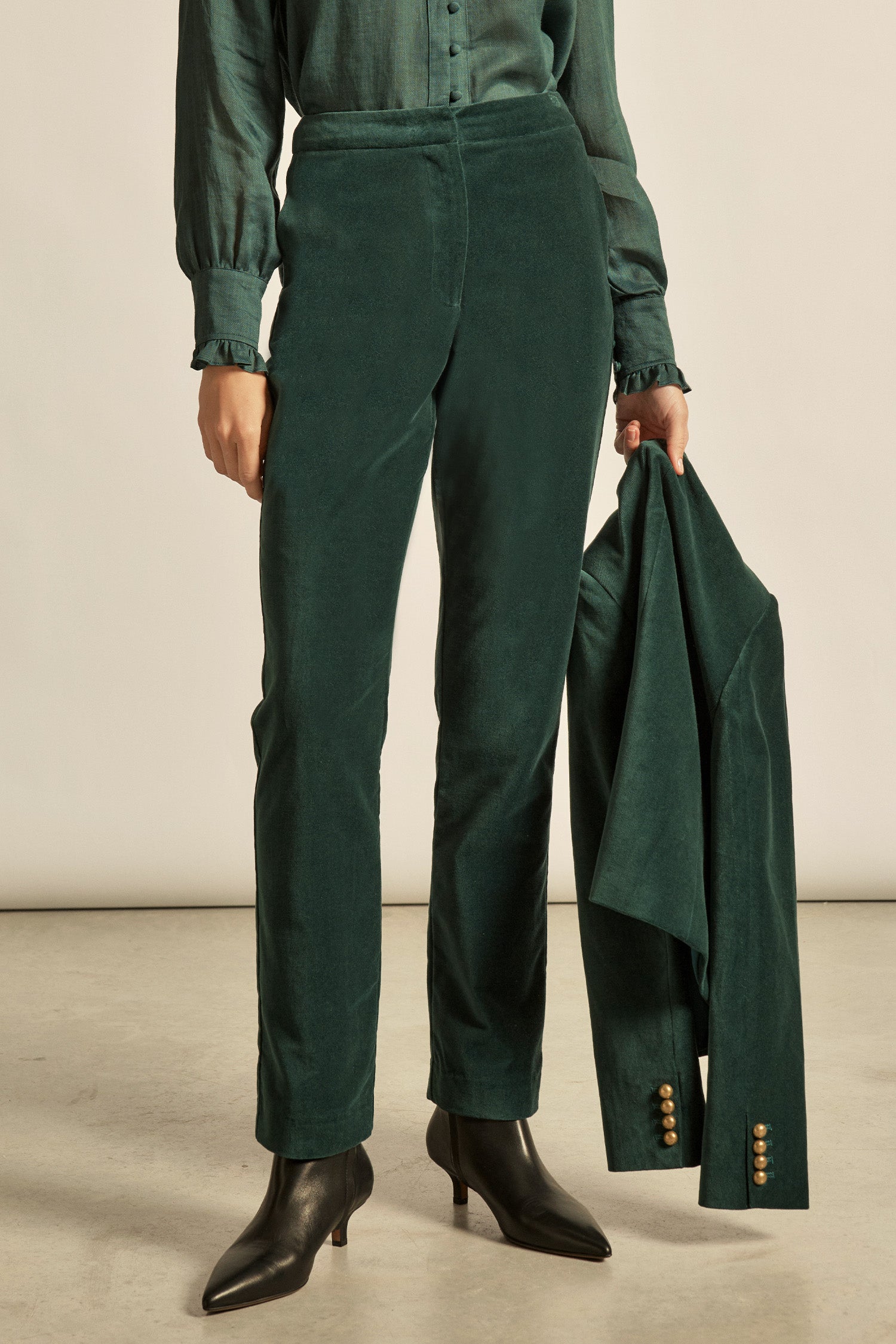 noble pant - emerald|  zoe kratzmann| considered design