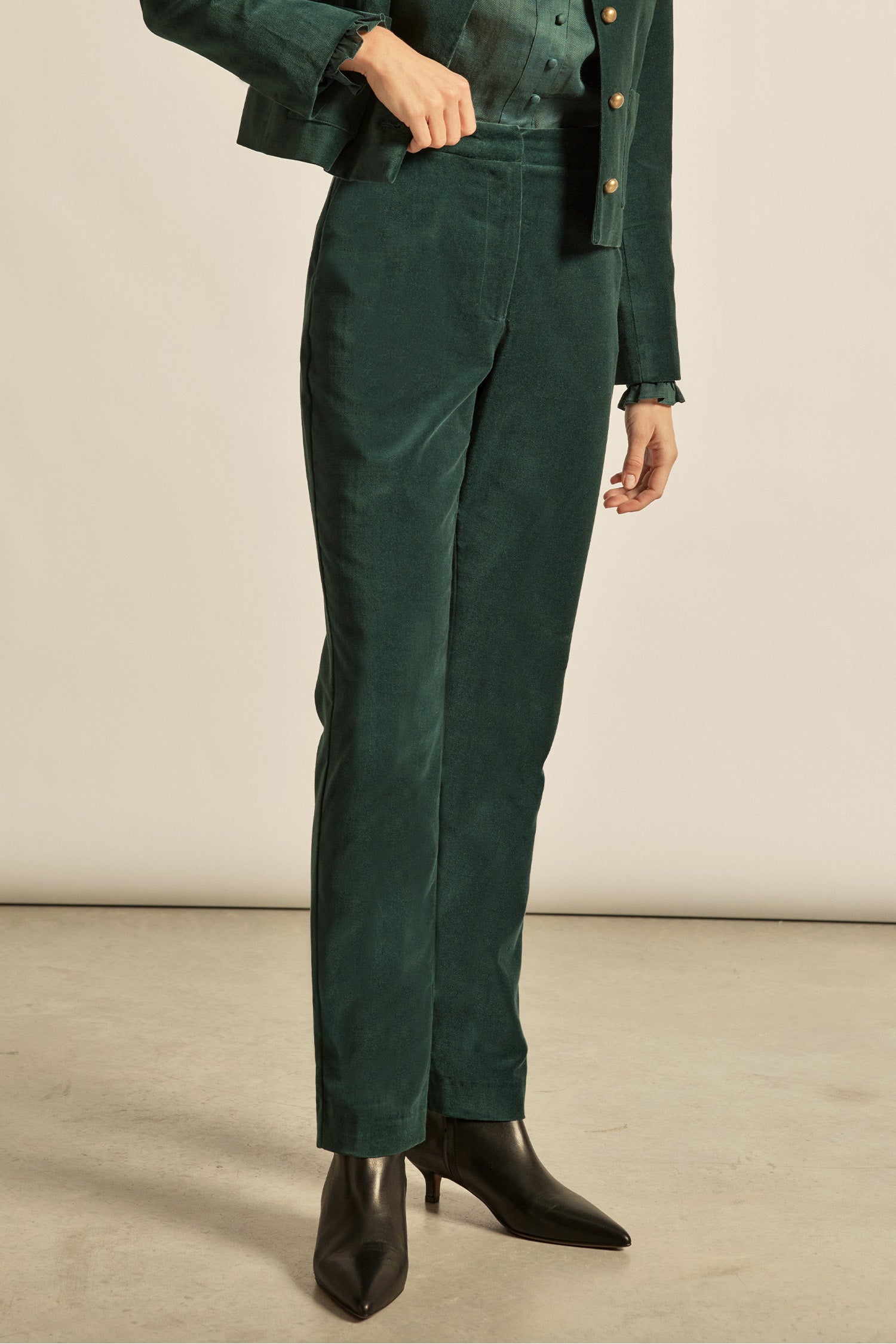 noble pant - emerald|  zoe kratzmann| considered design