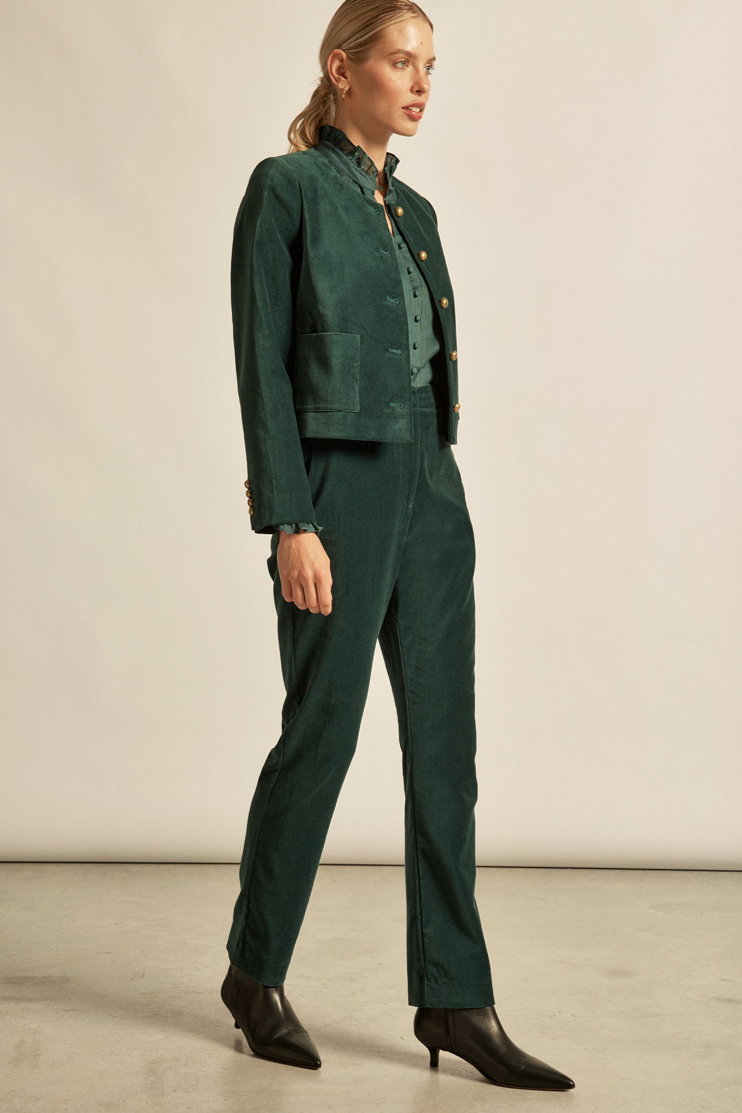 noble pant - emerald|  zoe kratzmann| considered design