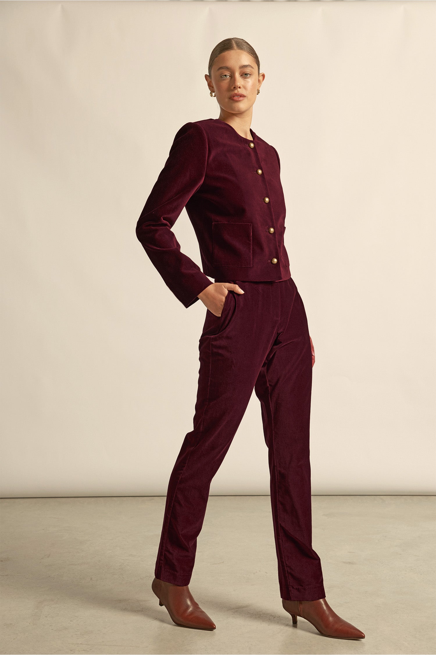 noble pant - berry|  zoe kratzmann| considered design