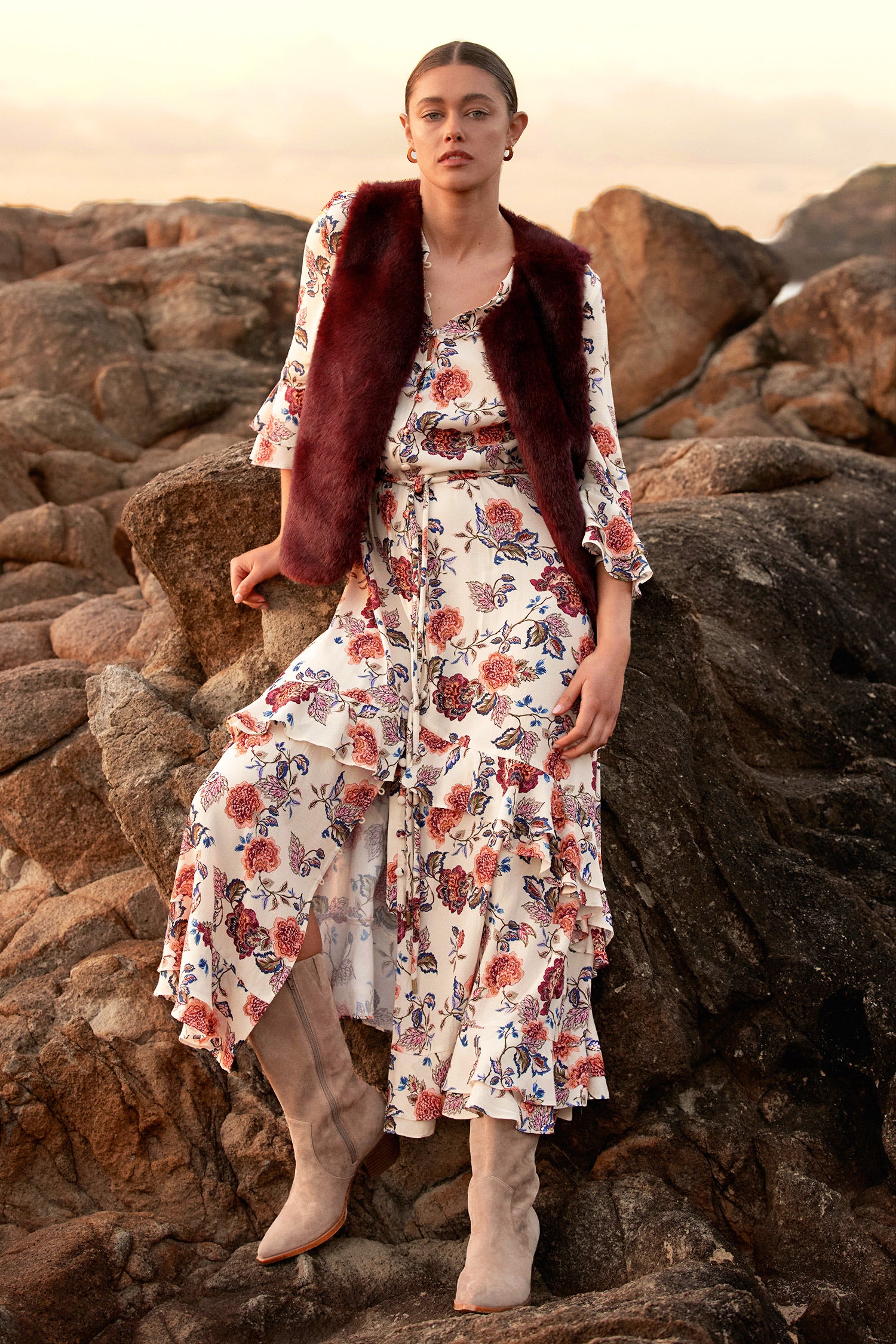 Nomad dress - heirloom Bloom|  zoe kratzmann| considered design
