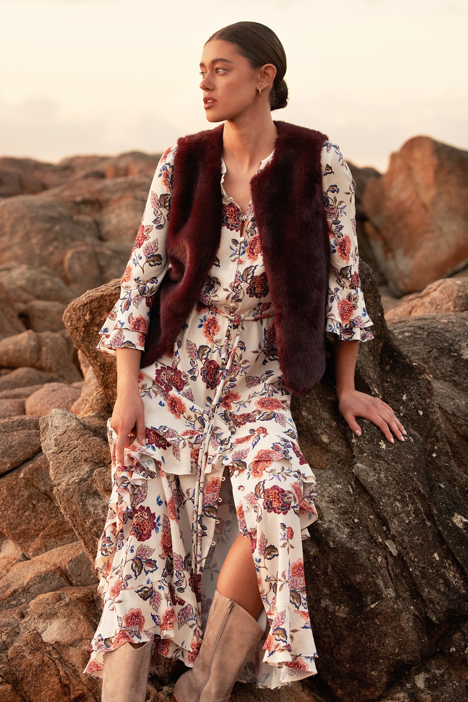 Nomad dress - heirloom Bloom|  zoe kratzmann| considered design