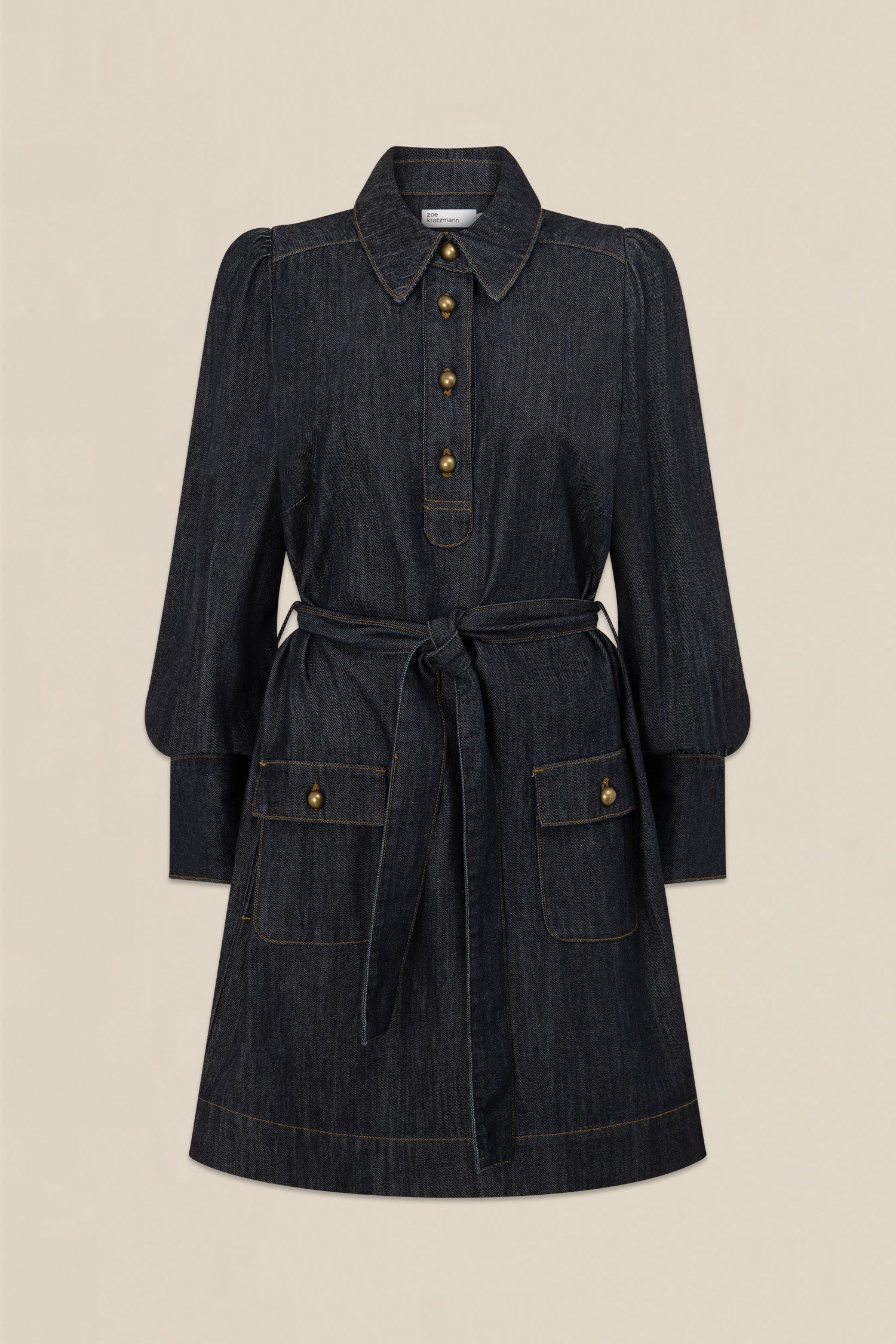 Opal dress - dark denim|  zoe kratzmann| considered design