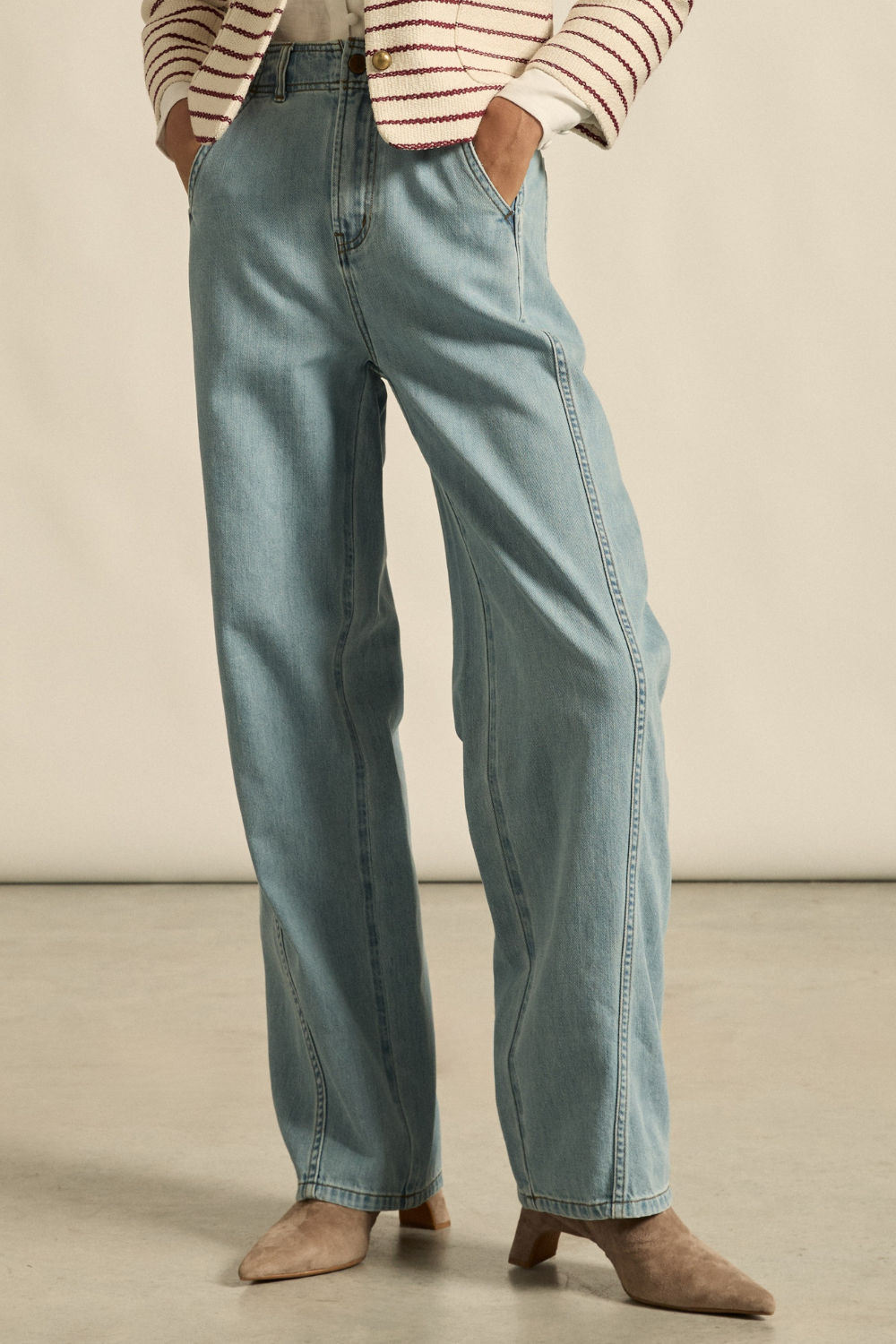 orchestrate jean - light wash denim