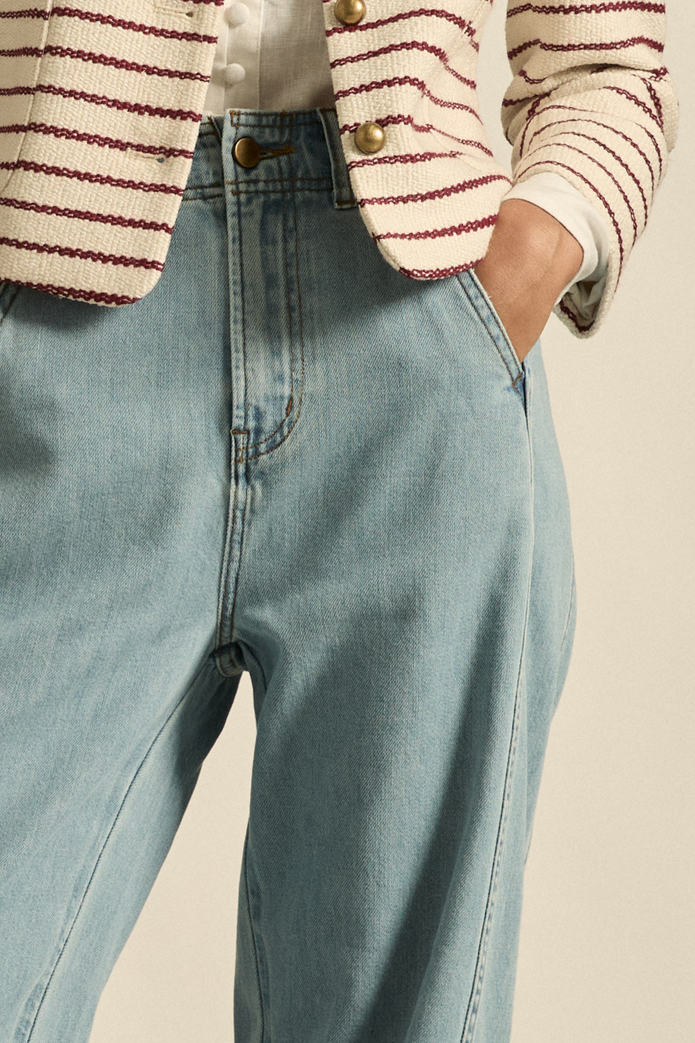 orchestrate jean - light wash denim
