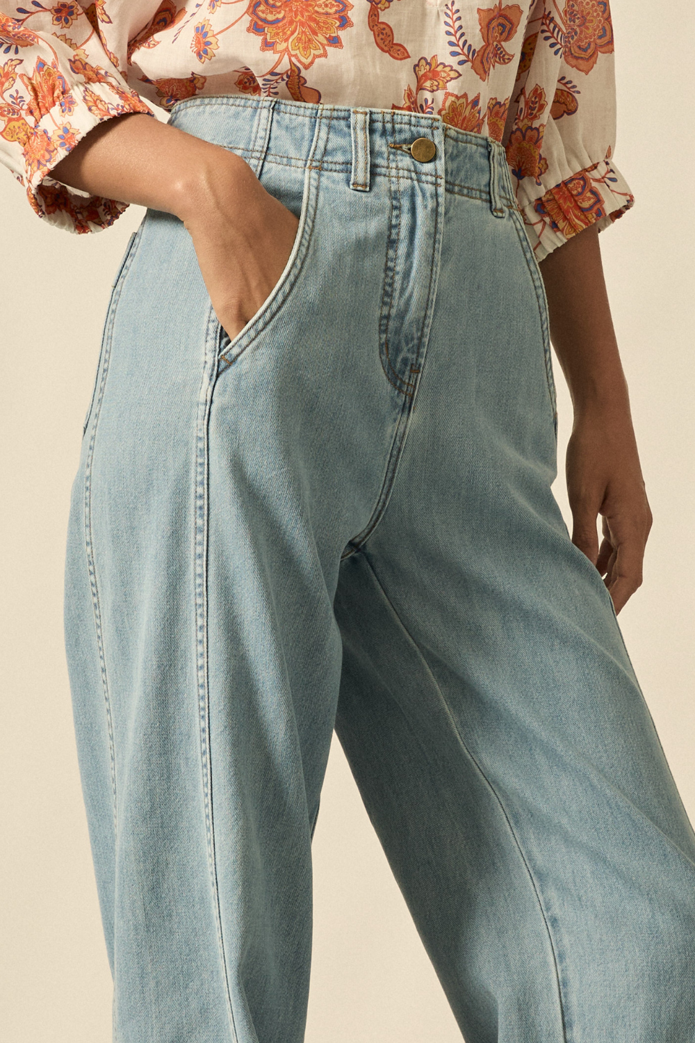 orchestrate jean - light wash denim|  zoe kratzmann| considered design