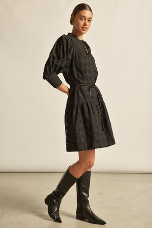 Paloma dress - black check|  zoe kratzmann| considered design