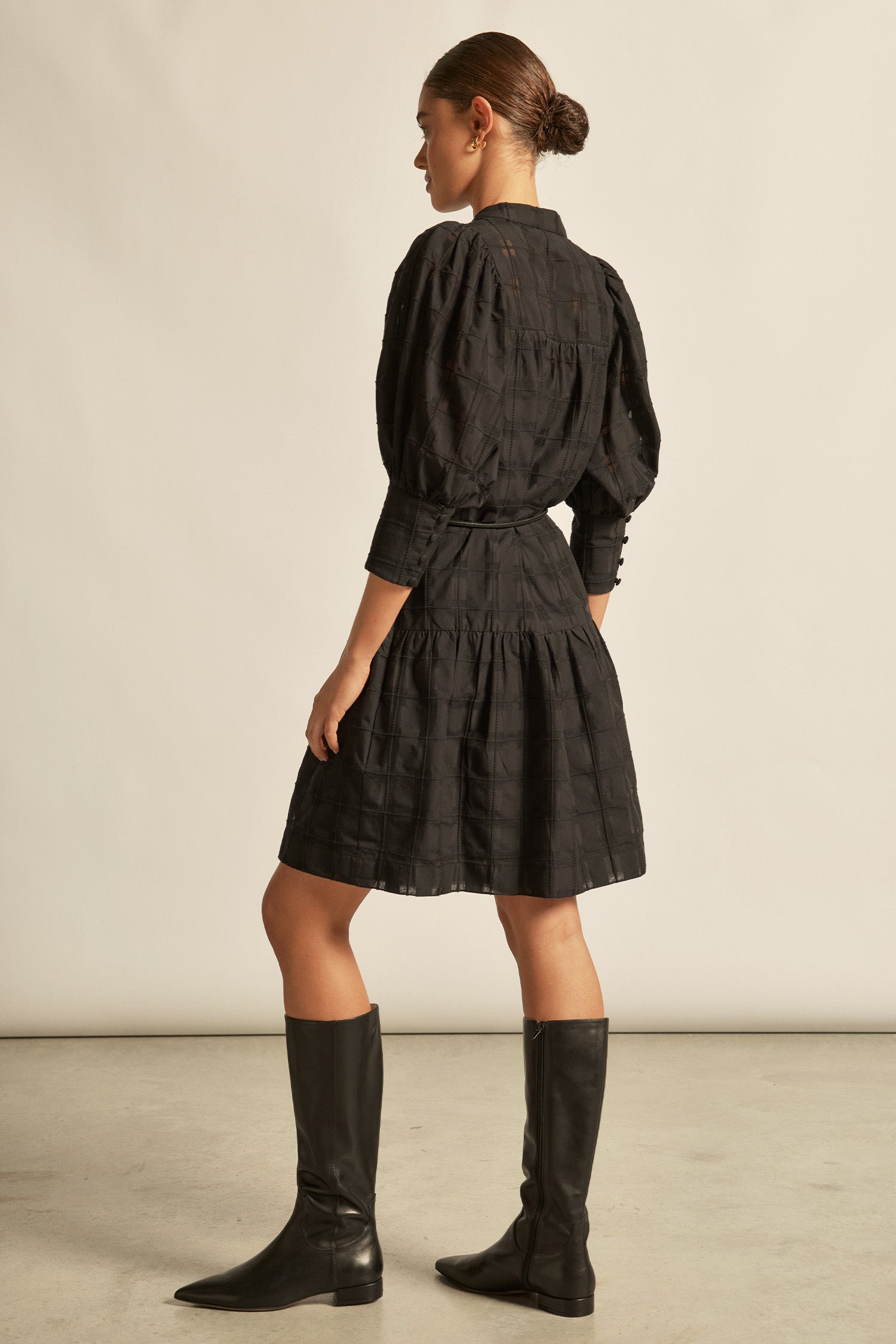 Paloma dress - black check|  zoe kratzmann| considered design