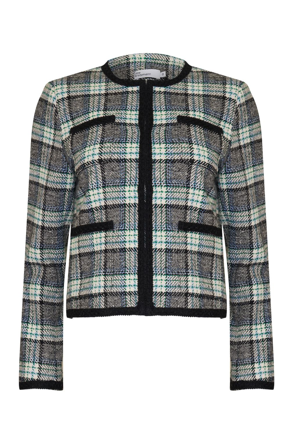 patron jacket - green check