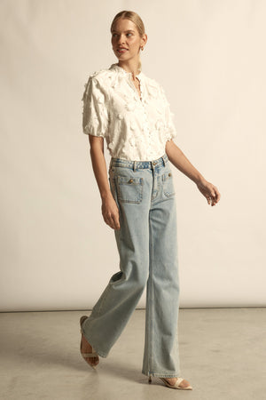 piazza jean - washed denim