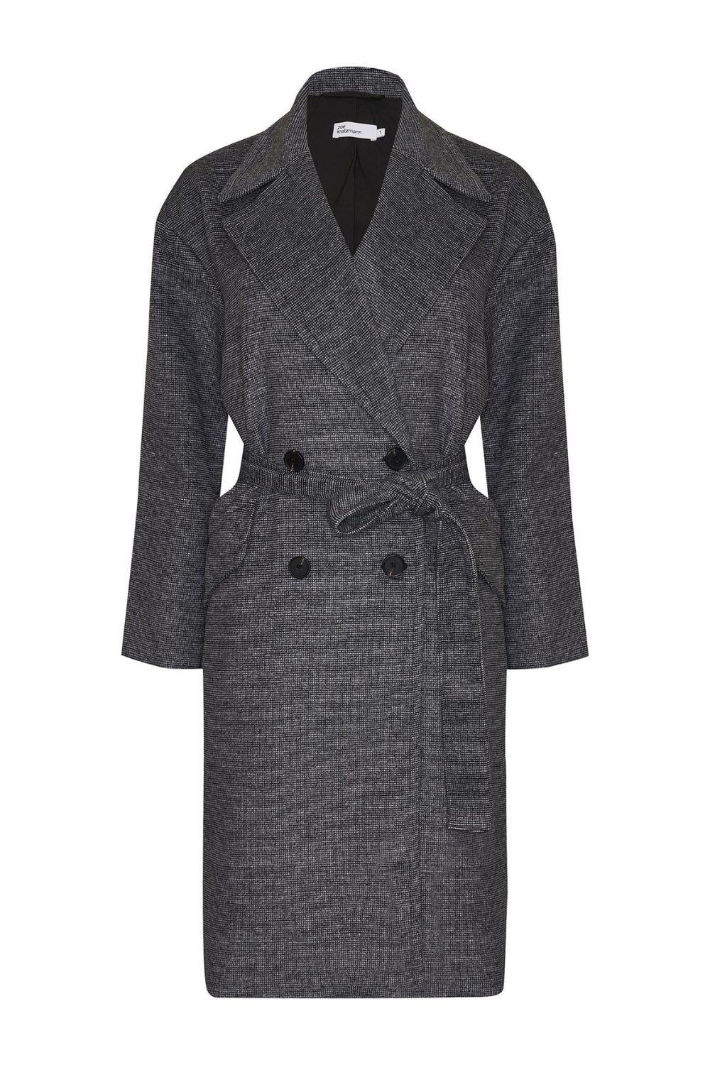 Pillar coat - Black mini check